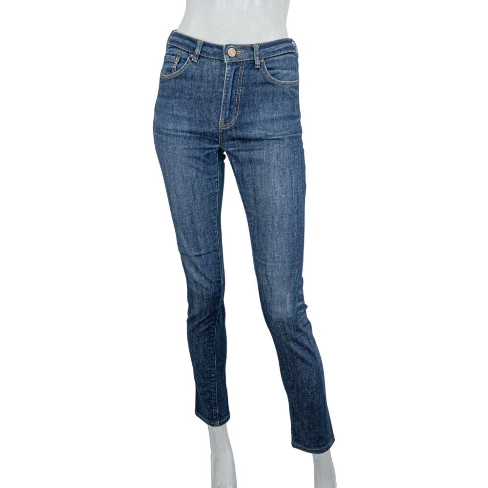Acne Studios PIN RAW REFORM Skinny Denim Jeans Blue size 28/34